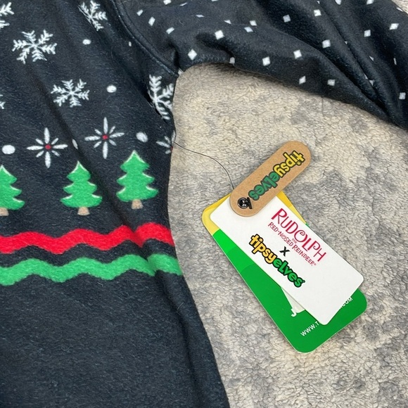 NWT Tipsy Elves Fair Isle Rudolph Jumpsuit Cozy Onesie Deer Christmas Sz M - Picture 9 of 13